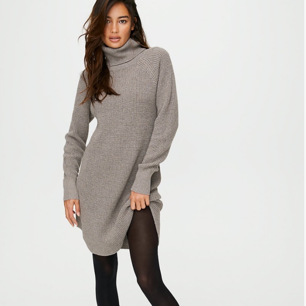 Aritzia Wilfred Free Bianca Dress in Oatmeal
